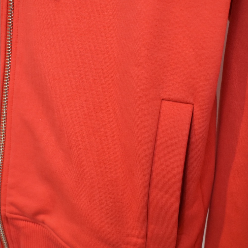 HELMUT LANG Red Campaign Logo Hoodie - Picture 6 of 8
